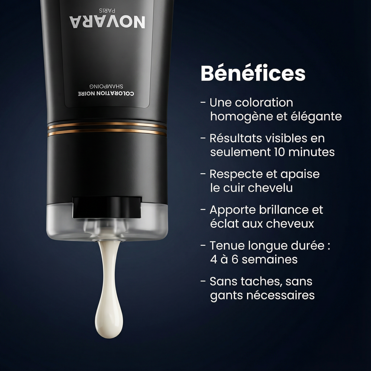 Shampoing colorant instantané